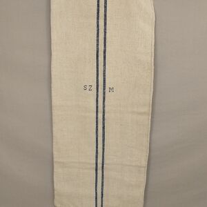 Antique Homespun Linen Grainsack Thick Flax Feedsack French or European Soft +